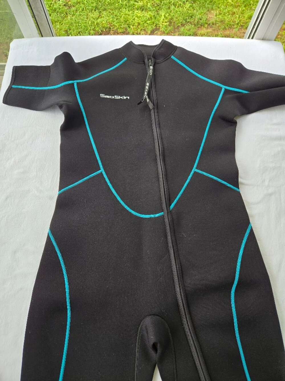 Seaskin 3mm Shorty Wetsuit Front Zip | Women's 3XL Curvy Stretch New no tags